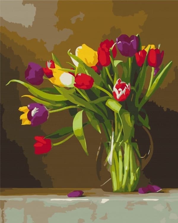 Mal det! Tulipaner 40x50 cm