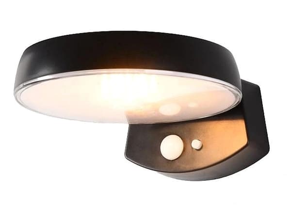 EcoLight solcellsdriven LED-fasadbelysning 4000K neutral rörelsesensor