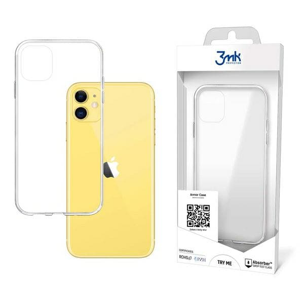 3MK Armor-cover til iPhone 11, gennemsigtigt