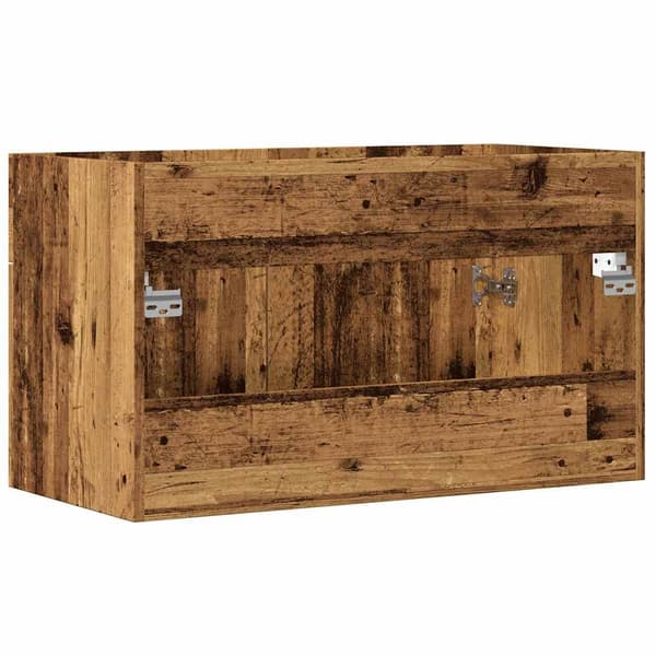 vidaXL håndvaskskab, antik træ, 80x38,5x46 cm