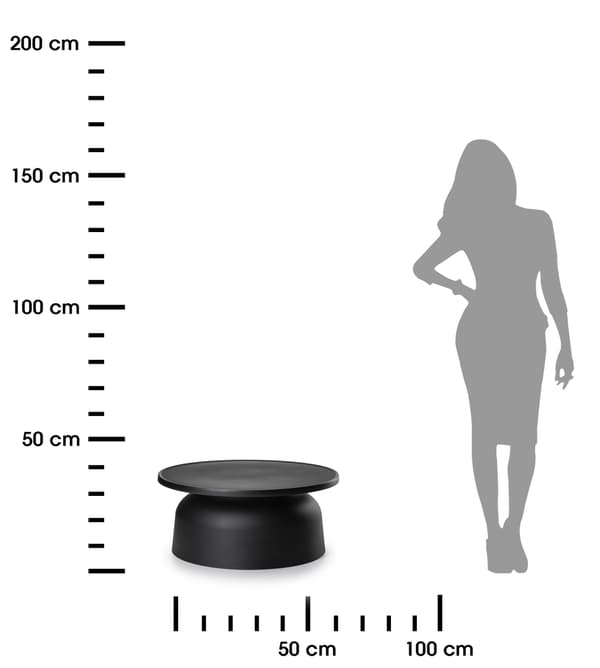 Minimalistinen pöytä OTTO2 musta