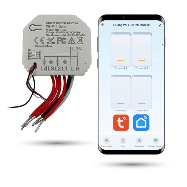 TUYA 4-kanals Wifi-belysningscontroller