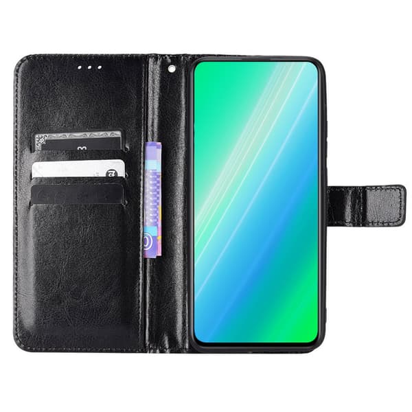 Realme 10 4G Flip-etui, Splitlæder, Sort