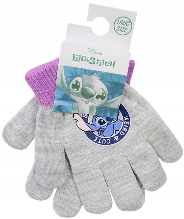 FEMFINGRADE BARNVANTAR STICKAD LILO AND STITCH D095ć
