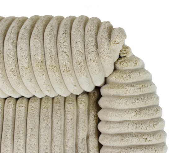 Blød seng beige stribet M - 80 cm x 70 cm