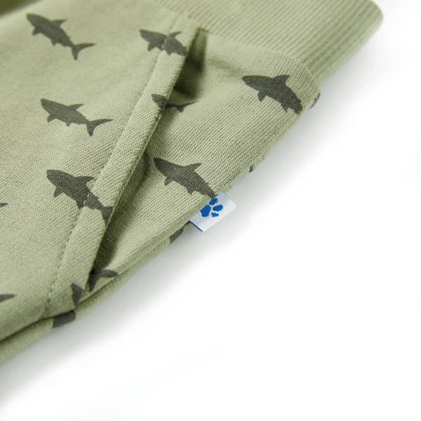 Børneshorts med snøre, lys khaki, 116