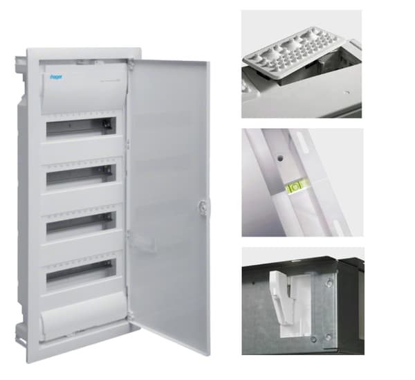 Infälld elcentral 4x12 48 moduler 63A VOLTA IP30 HAGER