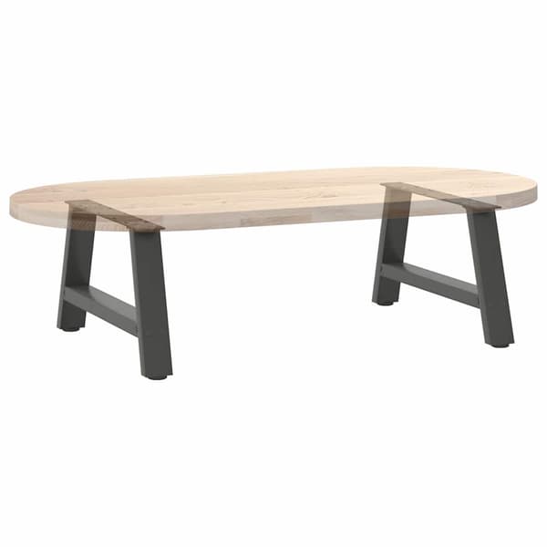 vidaXL sofabordsben, 2 stk., antracit, 70x(30-31) cm, stål