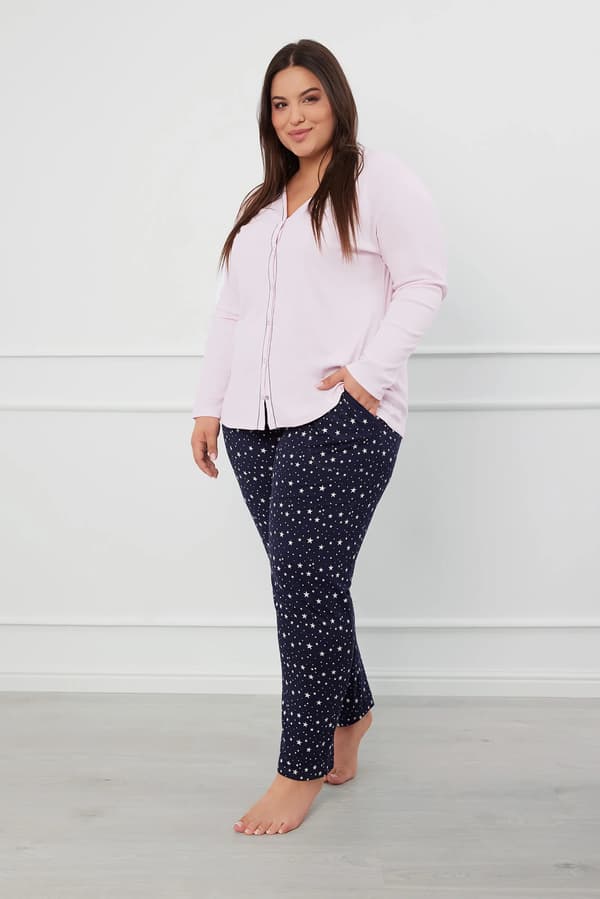 Libra dampyjamas långärmad, långbyxor M