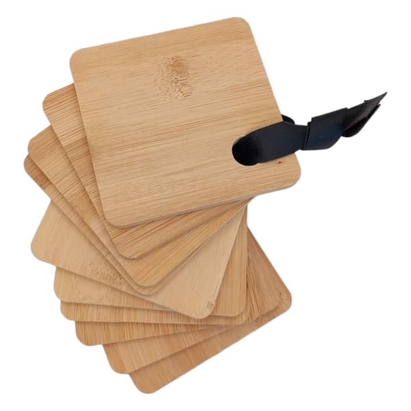 Bambu bordsunderlägg 9x9cm 10 st