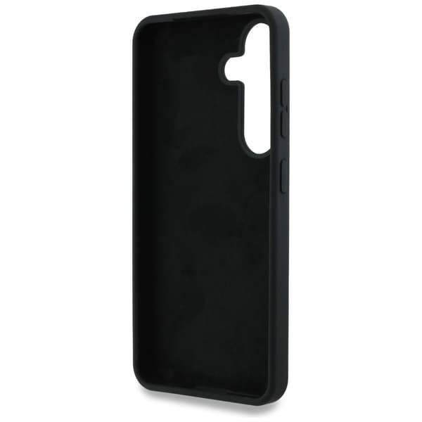 Guess Silikone Stort 4G Logo Bundtekst Etui til Galaxy S25, sort