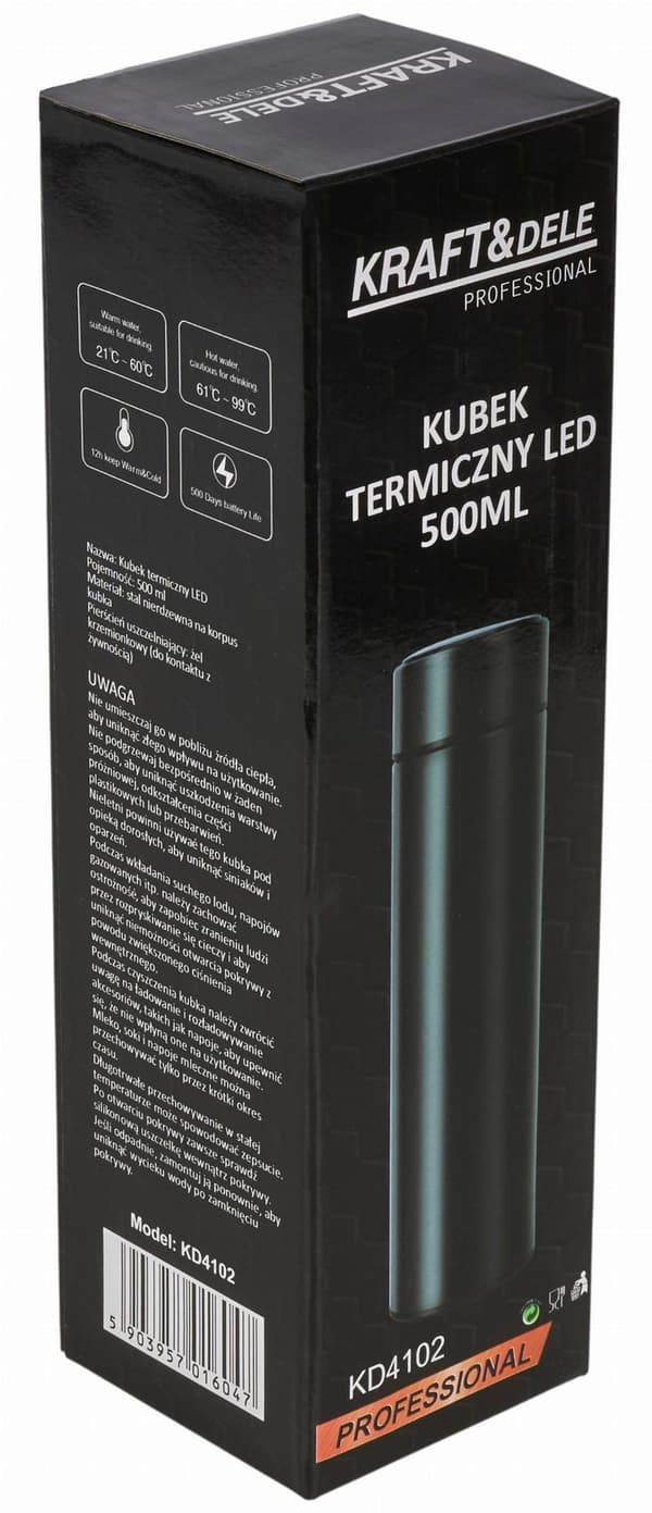 500 ml termosmugg med LED-pekskärm KD4102