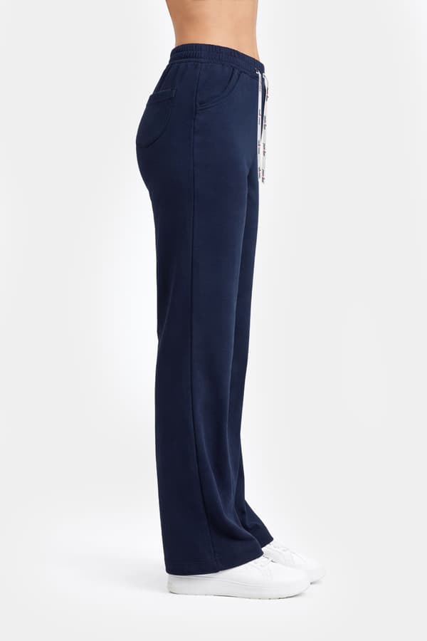 Dame Plazo bløde bukser PLAZO BLACK PANTS M