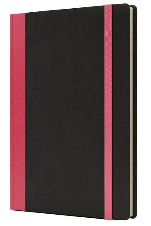 Notebook B5 Pro L-linje sort/lyserød