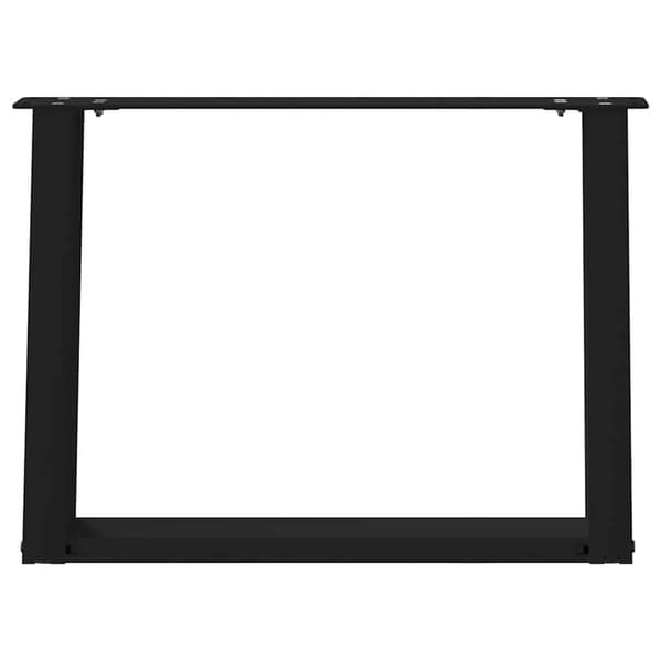 vidaXL sofabordsben, 2 stk., sort, 60x(42-43) cm, stål