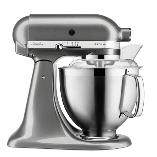 KitchenAid Artisan 5KSM185 4,8L Mixer KitchenAid Farve: Sølv Ask