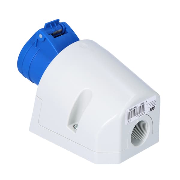 Fast stikkontakt 16A 230V 2P+Z IP44