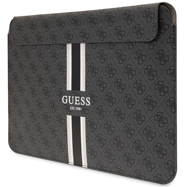 Guess 4G Printed Stripes Laptoptaske/Etui op til 14", Sort