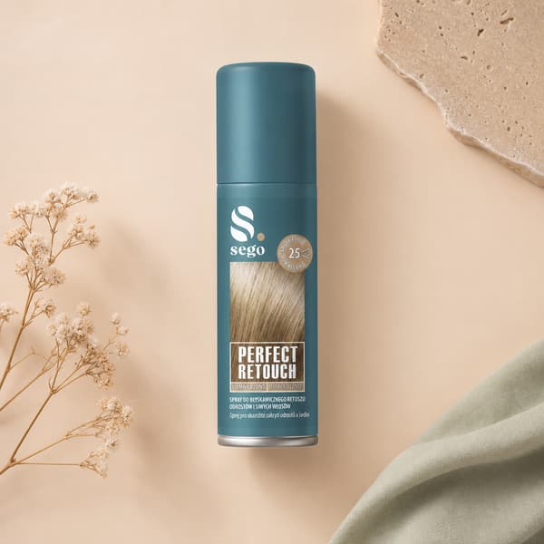 Grå hårvækstkorrigerende spray 75ml mørkeblond frisk farve SEGO