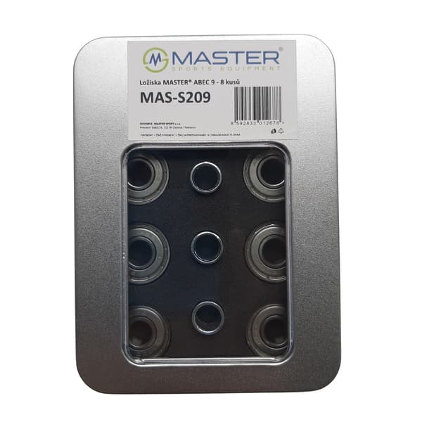 MASTER ABEC 9 kullager - 8 stycken