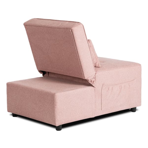 IBERIS Lænestol 67 cm Lyserød Polstret Moderne