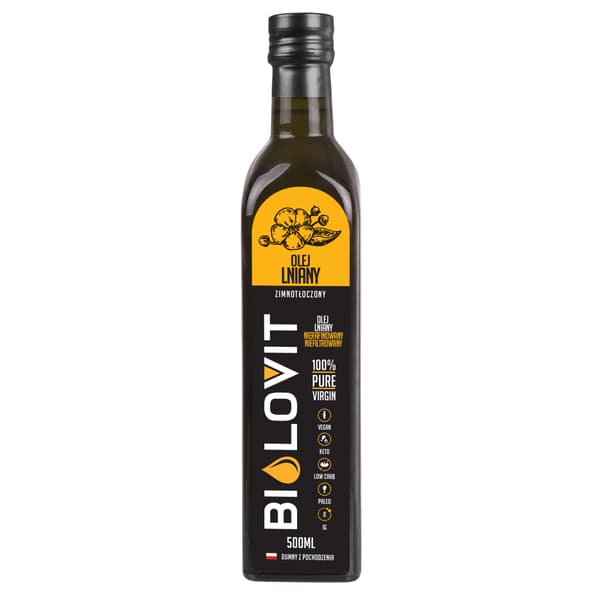 Bilovit - Kallpressad linfröolja - 500 ml
