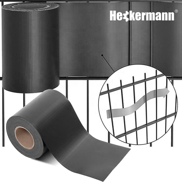 Heckermann aitateippi 19cm x 35m - tummanharmaa