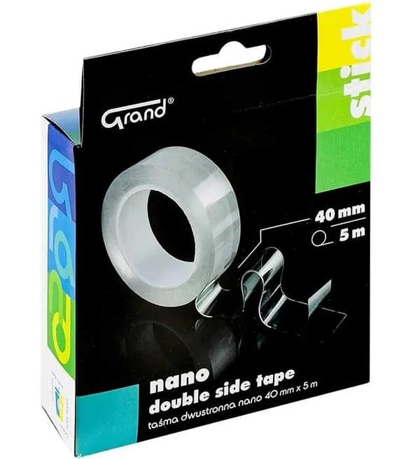 Dubbelhäftande nanotejp 40mmx5m GRAND