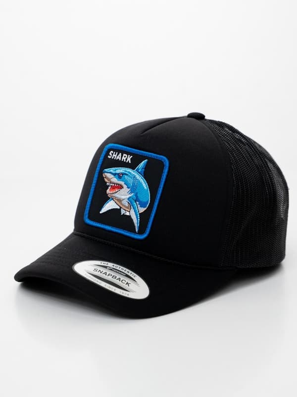 MyStars Shark Trucker Kasket Sort Uni