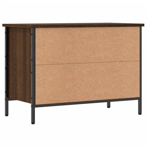 vidaXL skoskab brunt egetræ 69x35x50 cm