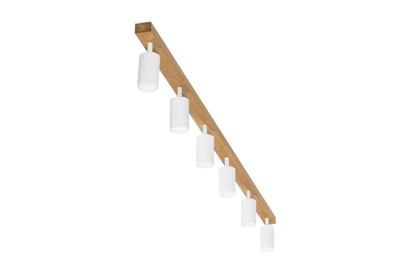 Moderne hvid lampe - 6 x GU10 - L=115 cm