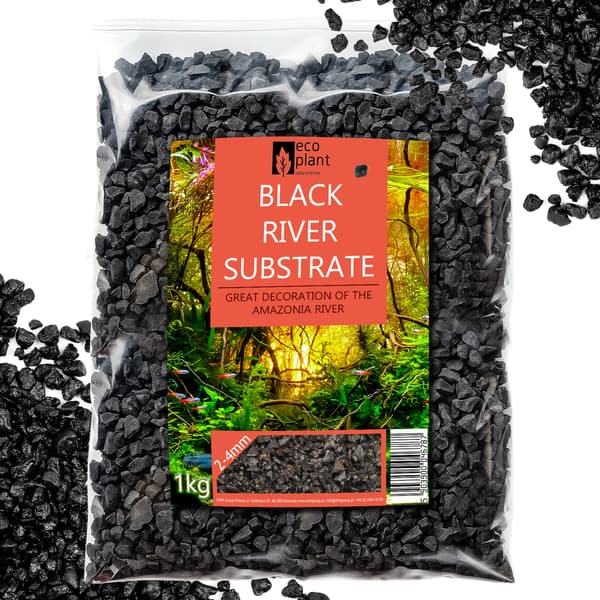 Eco Plant Black River 1 kg - sort grus 2-4 mm