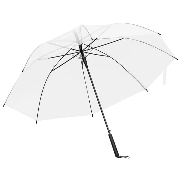 vidaXL Läpinäkyvä sateenvarjo, 107 cm