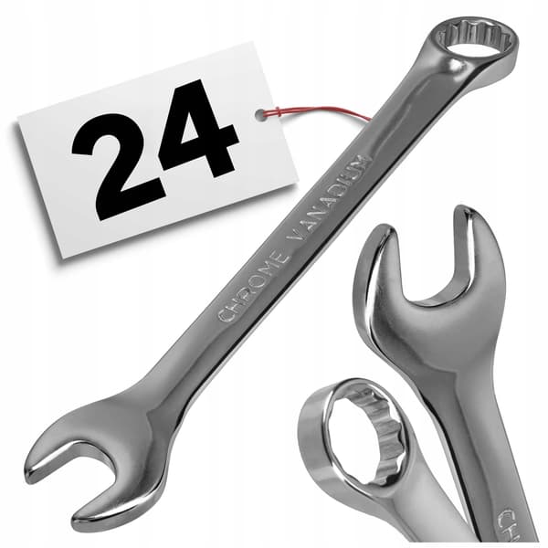 24 mm gaffelnøgle CR-V stærk solid standard