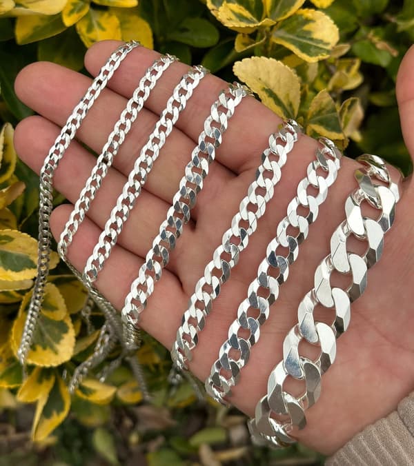 Silver Herrarmband 925 SILVER Diamant 6mm Gåva