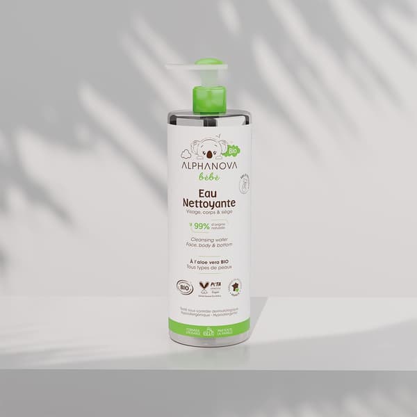 Luonnollinen misellivesi puhdistukseen, 400ml Alphanova Bebe Bio