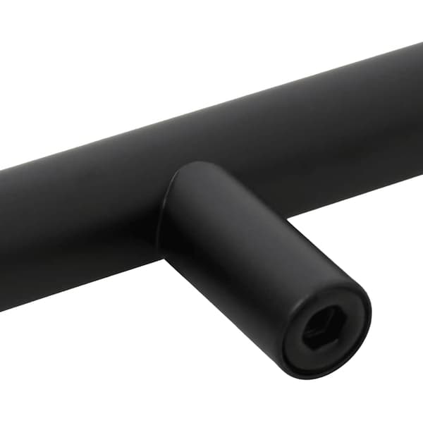 vidaXL skabsgreb 10 stk. sort 128 mm rustfrit stål