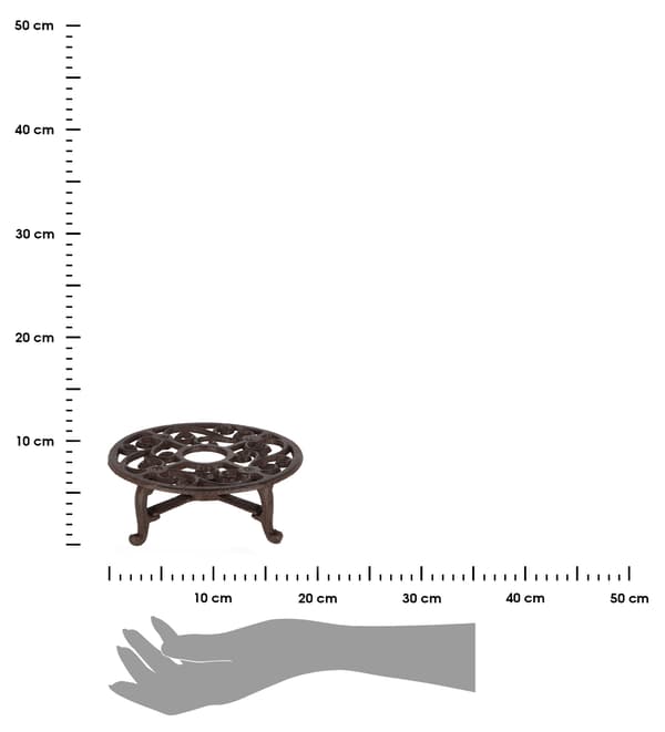 Pyöreä valurautainen lämmitin 19 cm
