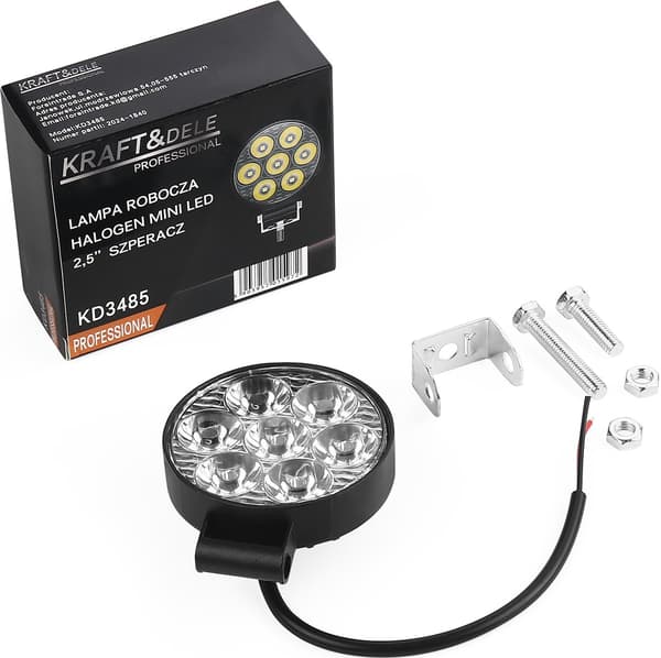 Mini LED-arbejdslampe 2,5" søgelys KD3485