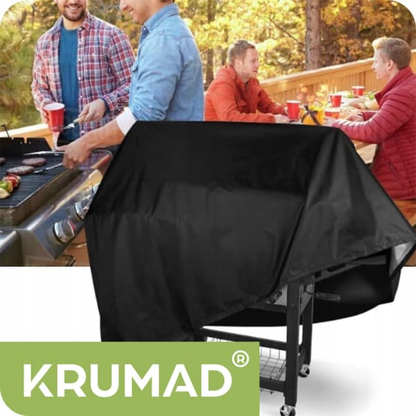 Gasgrillovertræk med presenning, stor 145 cm