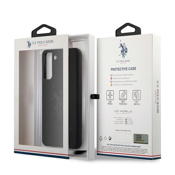 US Polo Silikone On Tone Etui til Galaxy S21+ Sort