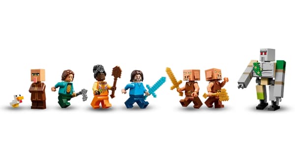 LEGO Minecraft Spökballongbyattacken 555-delars set (21273)
