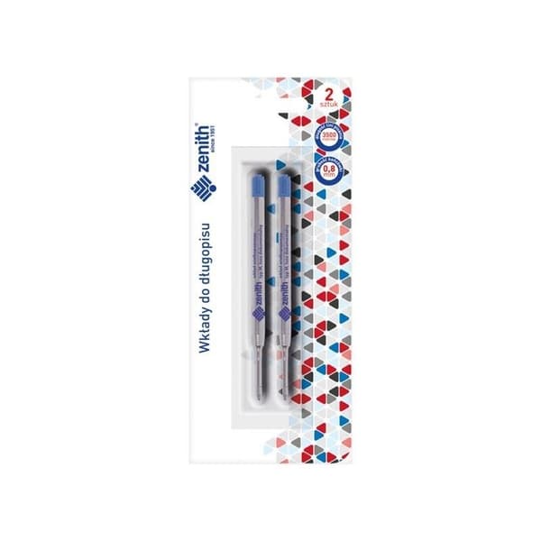 ZENITH blå kuglepen refill 2 stk.