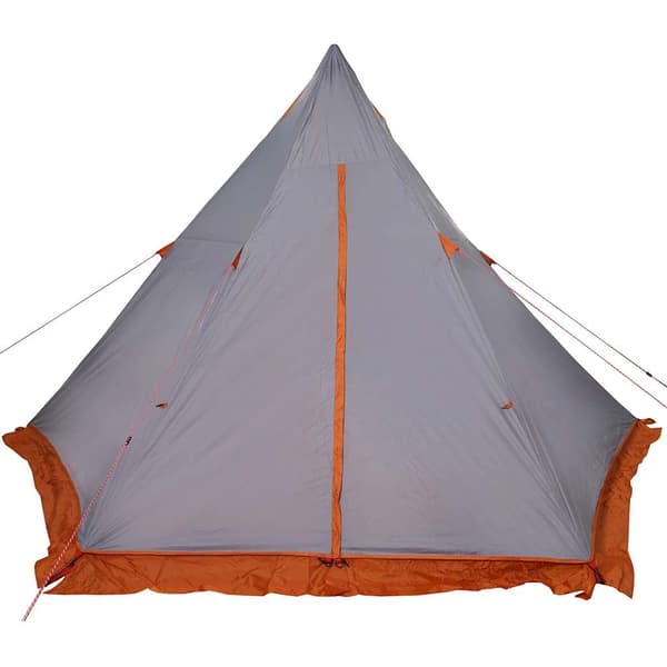 vidaXL 6 hengen tipi-perheteltta, harmaa ja oranssi, vedenpitävä