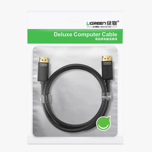 DisplayPort 1.2 4K 2m svart kabel