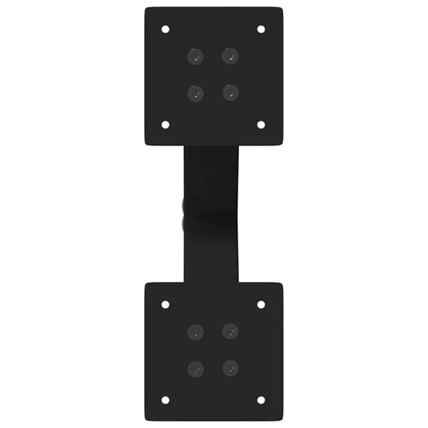 vidaXL sofabordsben, 2 stk., sort, 30x(30-31) cm, stål