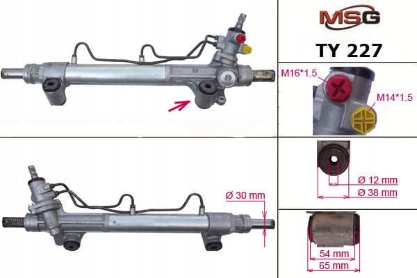 Hydraulinen ohjaustehostin Toyota Hilux 05-16
