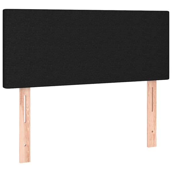 vidaXL sengegavl sort 100x5x78/88 cm stof