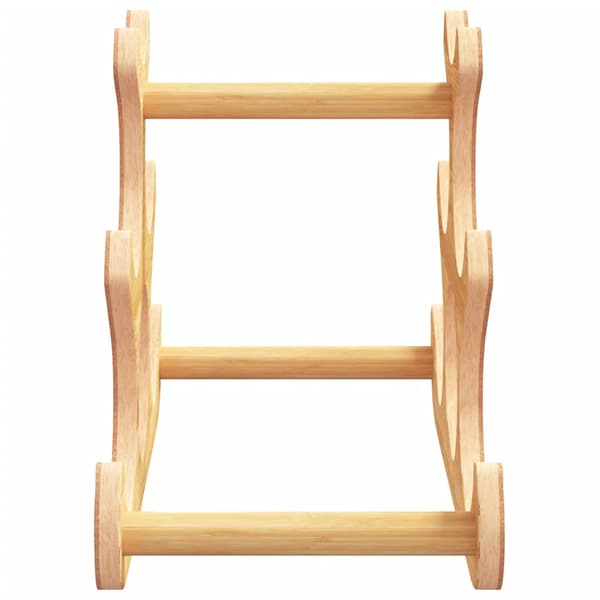 vidaXL Vinställ för 6 flaskor 35x18x25,5 cm bambu