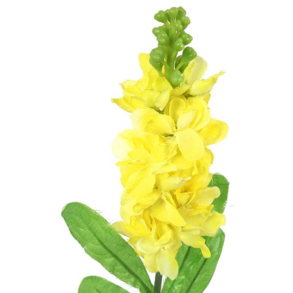 Kunstig gul marmorblomstgren - 55 cm